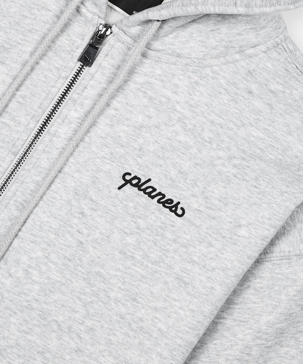Planes Oversized Script Weld Zip Up Hoodie - Image 2