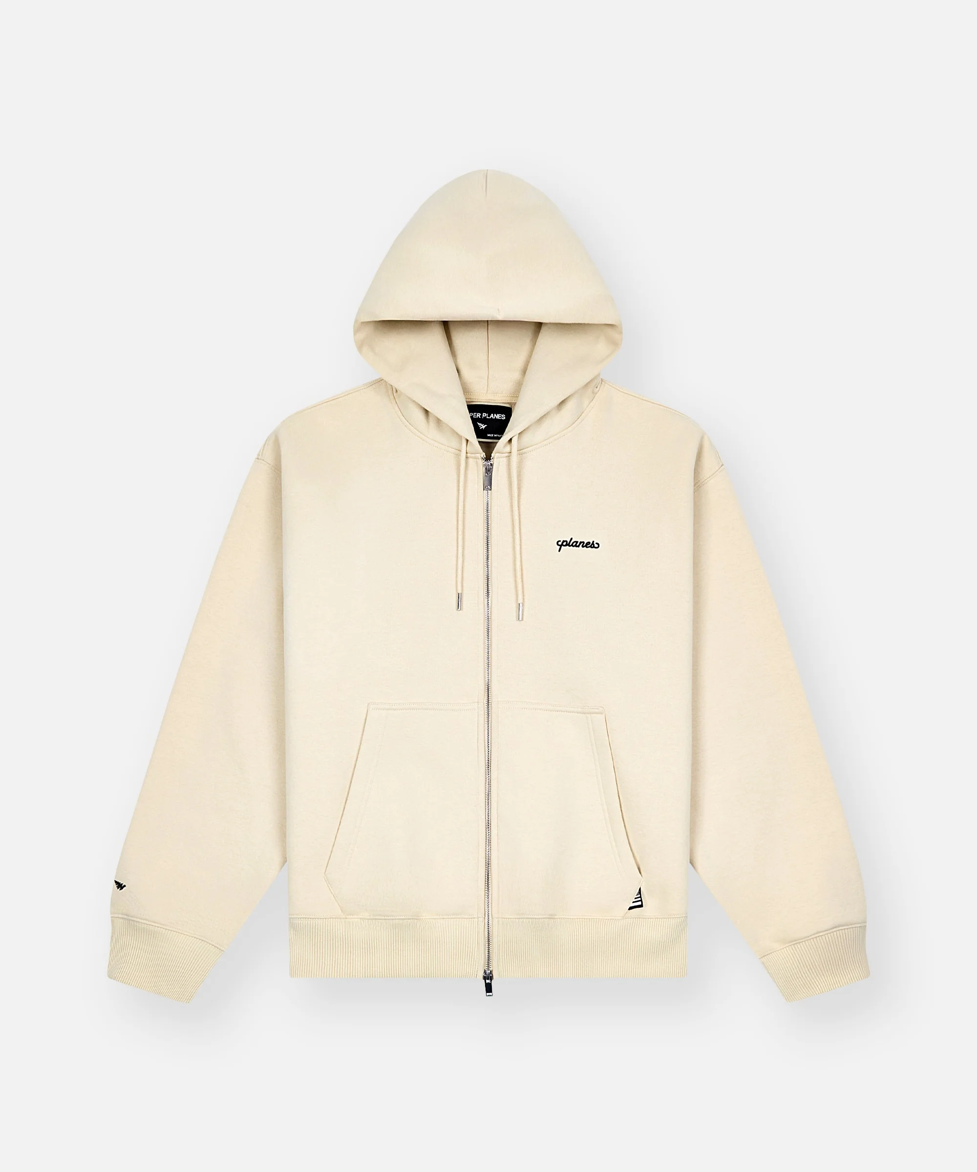 Planes Oversized Script Weld Zip Up Hoodie
