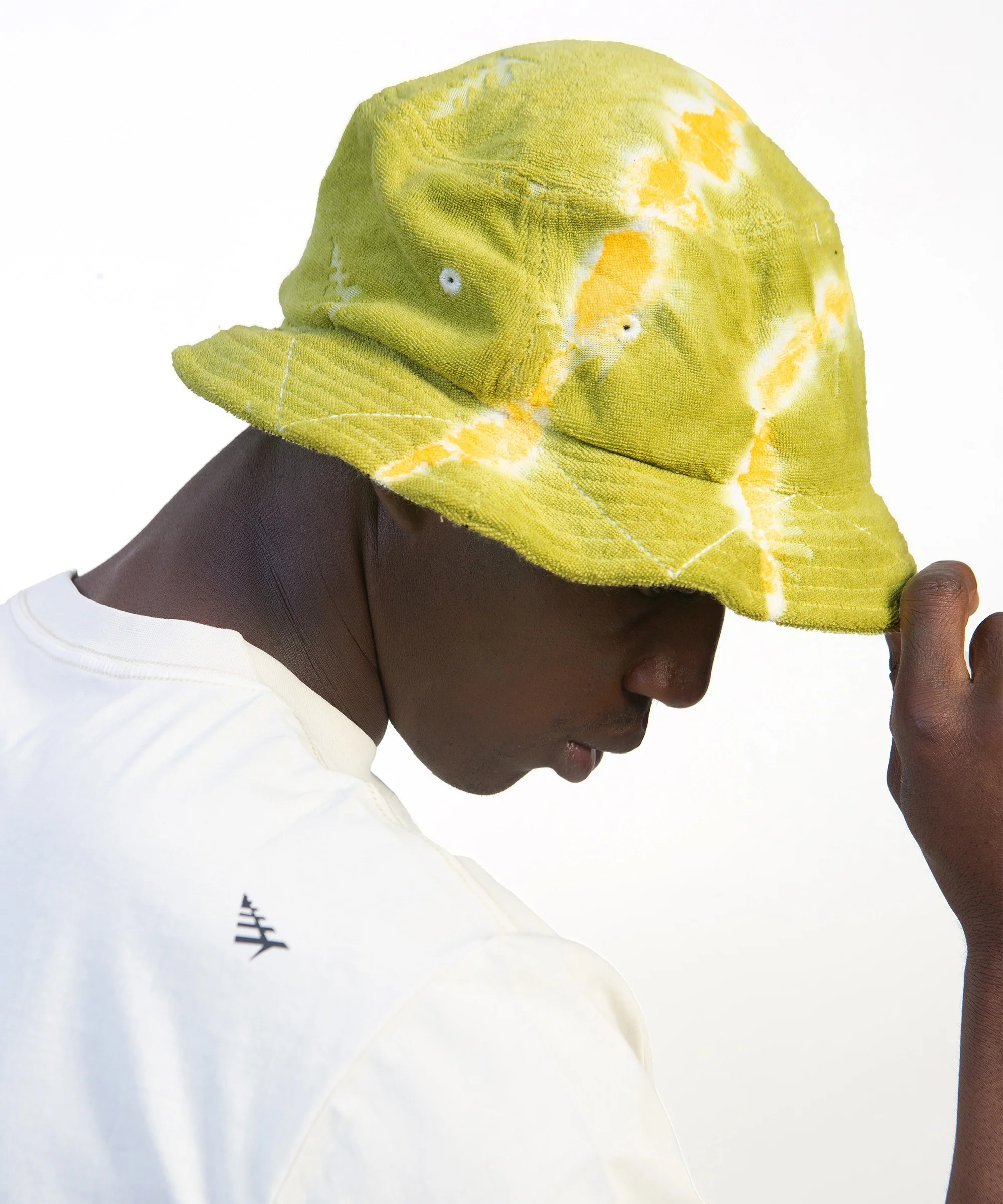 Tie Dye Jacquard Terry Cloth Bucket Hat - Image 3
